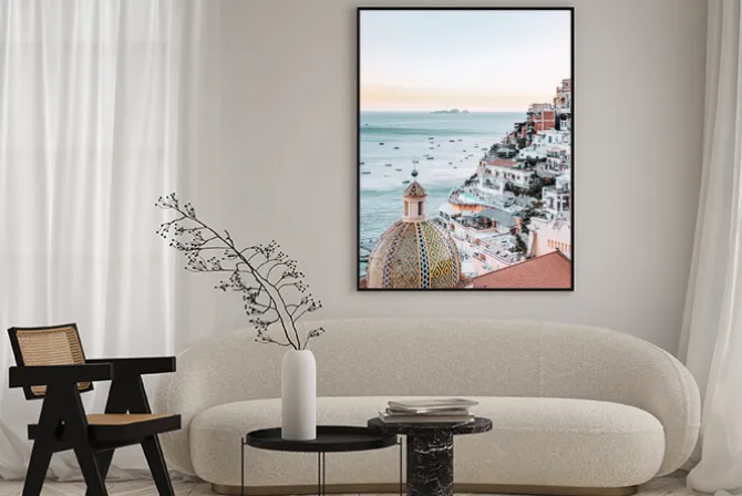 Plakat: Widok na wybrzeże amalfi