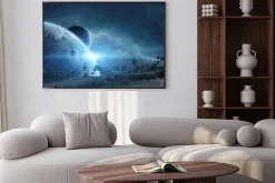 Plakat: Widok z kosmosu na planety