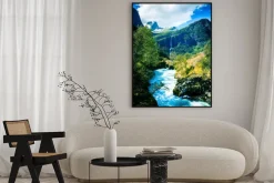 Plakat: Wieczne lodowce i góry.