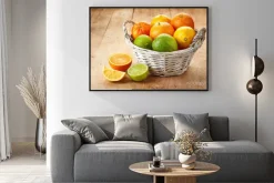 Plakat: Świeże owoce cytrusowe