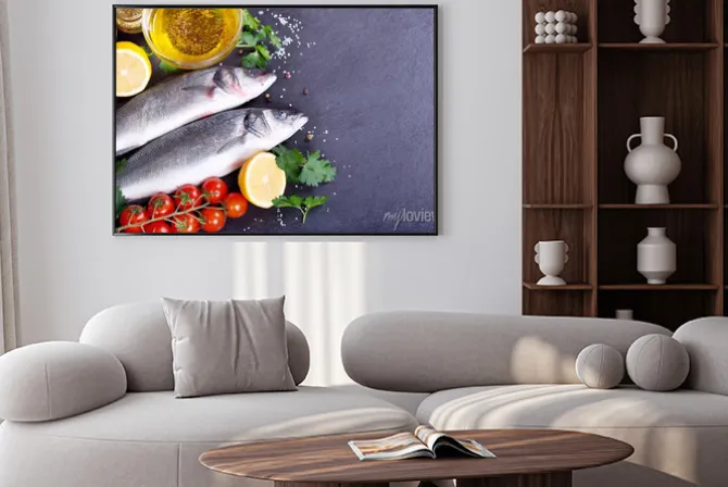 Plakat: Świeże ryby okoń morski