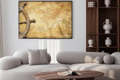 Plakat: Wieku mapa skarb z kierownicy