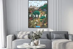 Plakat: Życie ukryte w lesie bajki