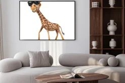 Plakat: Zabawa żyrafa