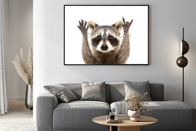 Plakat: Zabawny portret szopa