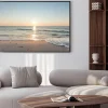 Plakat: Zachód słońca nad brzegiem morza