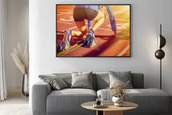 Plakat: Zawodnik gotowy do biegu