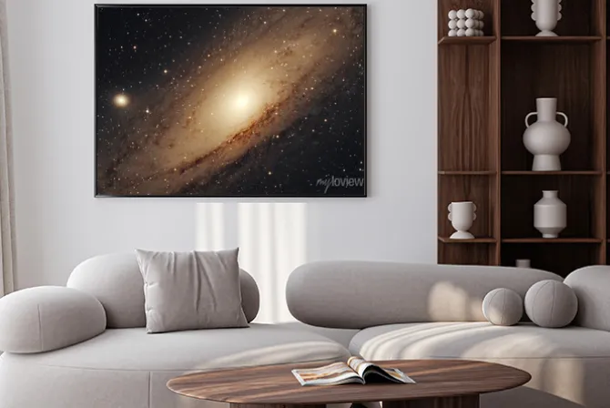 Plakat: Zdjęcie galaktyki andromedy