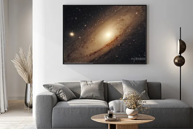 Plakat: Zdjęcie galaktyki andromedy