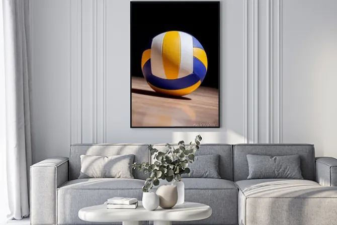 Plakat: Zdjęcie piłki do siatkówki