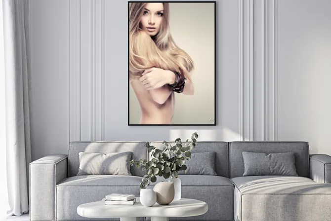 Plakat: Zdjęcie pięknej dziewczyny w stylu mody, glamour