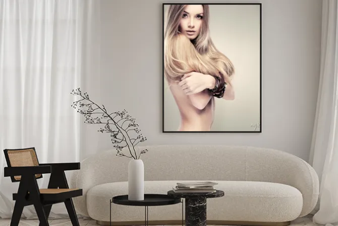 Plakat: Zdjęcie pięknej dziewczyny w stylu mody, glamour