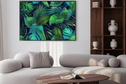 Plakat: Zielone liście egzotycznych roślin