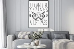 Plakat: Zima projektowe typografia plakat z inspiracji cytatu. motywacyjne