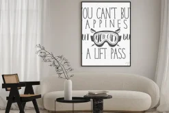 Plakat: Zima projektowe typografia plakat z inspiracji cytatu. motywacyjne