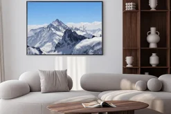 Plakat: Zimowy krajobraz w matterhorn