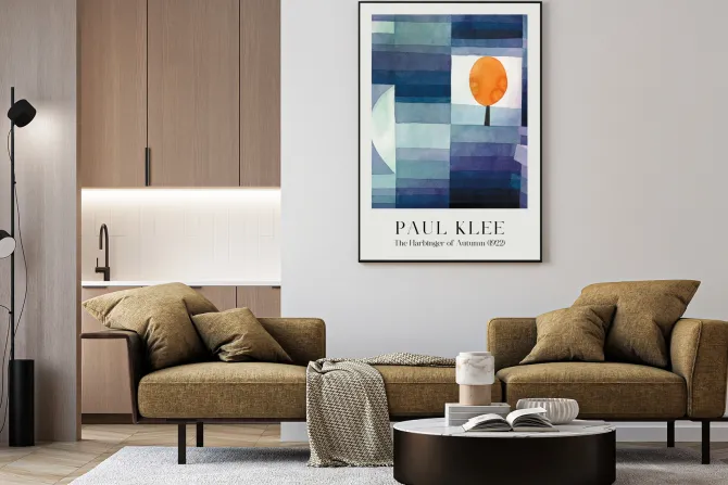 Plakat: Zwiastun jesieni reprodukcja paul klee