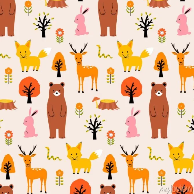 Tapeta: 秋の森パターン