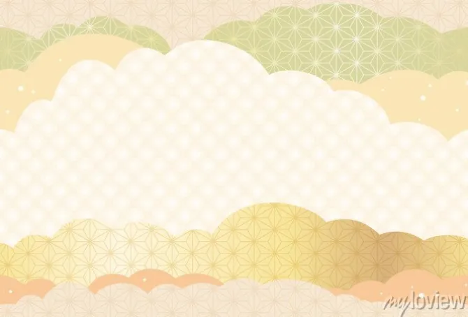 Tapeta: シームレスな和柄背景の年賀状テンプレート