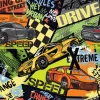Tapeta: Abstract seamless pattern with sport cars .bright background