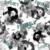 Tapeta: Abstract seamless football pattern for boys. sport football pattern.