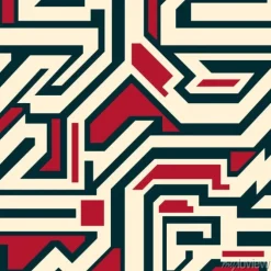 Tapeta: Abstrakcyjne geometryczne szwu wzór dla swojego projektu