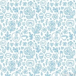 Tapeta: Abstrakt rzeczy doodle wzór