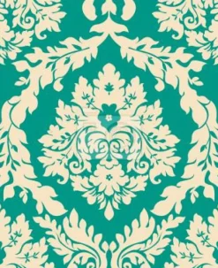 Tapeta: Adamaszek emerald