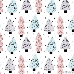 Tapeta: Ładna skandynawska bezszwowa wektorowa deseniowa tło ilustracja