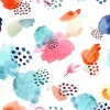 Tapeta: Akwarela bezszwowy wzór, kropki memphis mody styl, jaskrawego