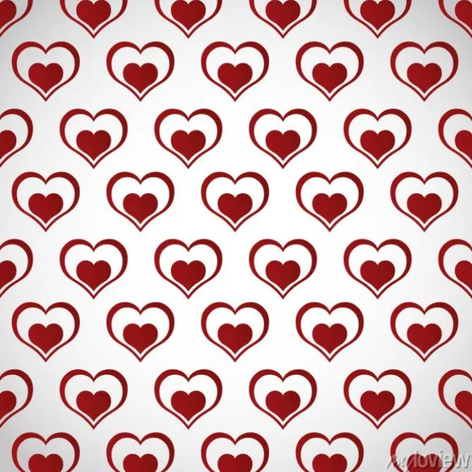 Tapeta: Animowany serce miłość wzór obrazu ilustracji wektorowych projektowania