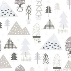 Tapeta: Baby seamless pattern - cute forest. perfect for kids apparel,