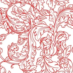 Tapeta: Barokowy kwiatowy wzór.