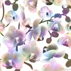 Tapeta: Beautiful colorful seamless pattern with orchid flowers . vector