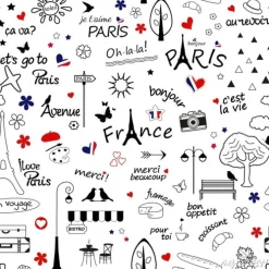 Tapeta: Bez szwu deseń z symbolami francji