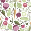 Tapeta: Bez szwu deseń zdrowych warzyw