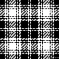 Tapeta: Bez szwu tartan czarno-biały wzór