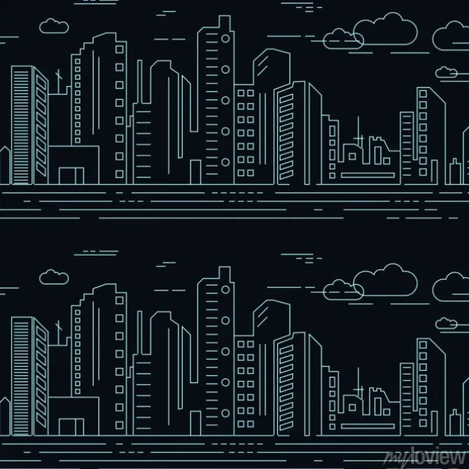 Tapeta: Bezproblemowa drapacze chmur w mieście. obraz wektorowy