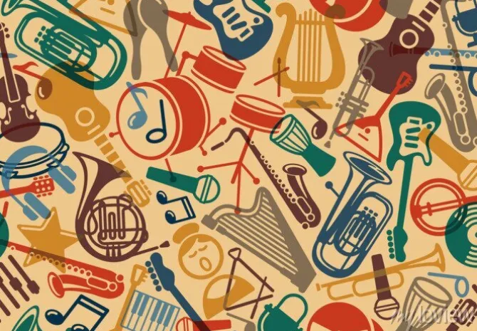 Tapeta: Bezszwowe tło muzyczne