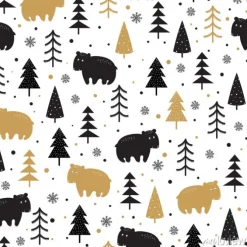 Tapeta: Bezszwowe tło z doodle niedźwiedzie