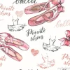 Tapeta: Bezszwowe tło z ręcznie rysowane baletki pointes buty