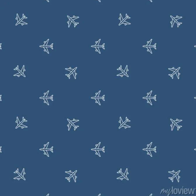 Tapeta: Bezszwowe wzór samolotu