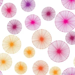 Tapeta: Bezszwowy kolorowy wzór z dandelions na białym tle. wektorowa