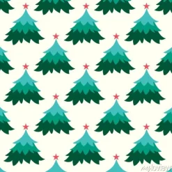 Tapeta: Bezszwowy wektorowy choinka zieleni wzoru projekt.