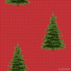 Tapeta: Bezszwowy wesoło bożych narodzeń świąteczny wzór z drzewem