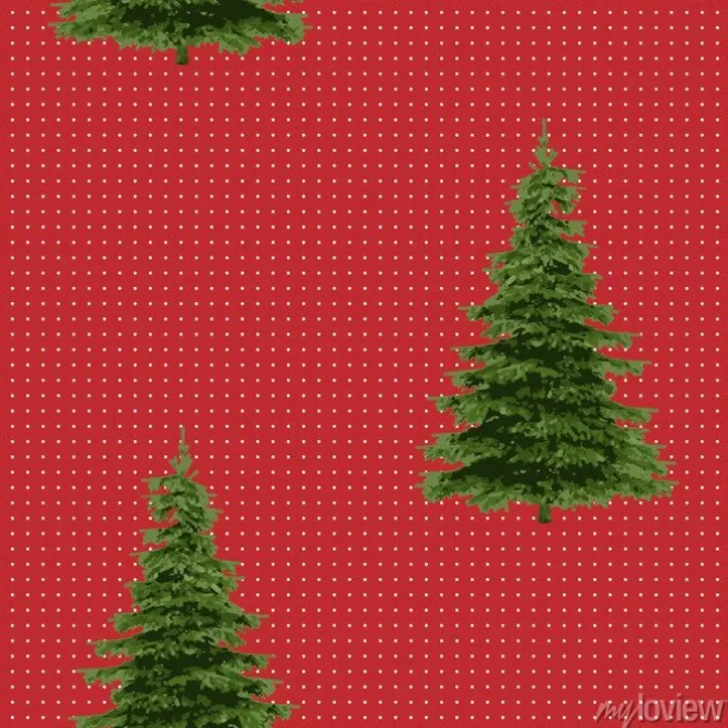 Tapeta: Bezszwowy wesoło bożych narodzeń świąteczny wzór z drzewem