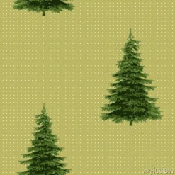 Tapeta: Bezszwowy wesoło bożych narodzeń świąteczny wzór z drzewem