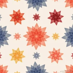 Tapeta: Bezszwowy wzór z kwiecistym wystrojem.