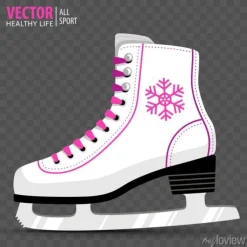 Tapeta: Biała łyżwa. łyżwiarstwo figurowe. damskie łyżwy. sporty zimowe.