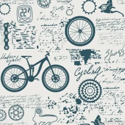 Tapeta: Bicycles.vector abstract seamless pattern on the theme of bikes,